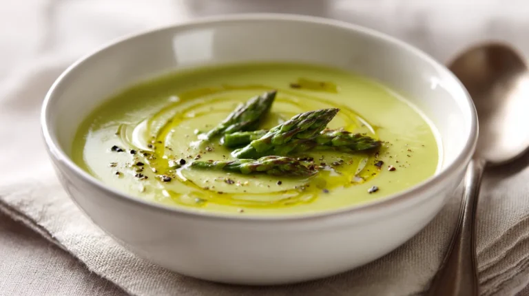 Recette pour une entrée chaude : crème d’asperges