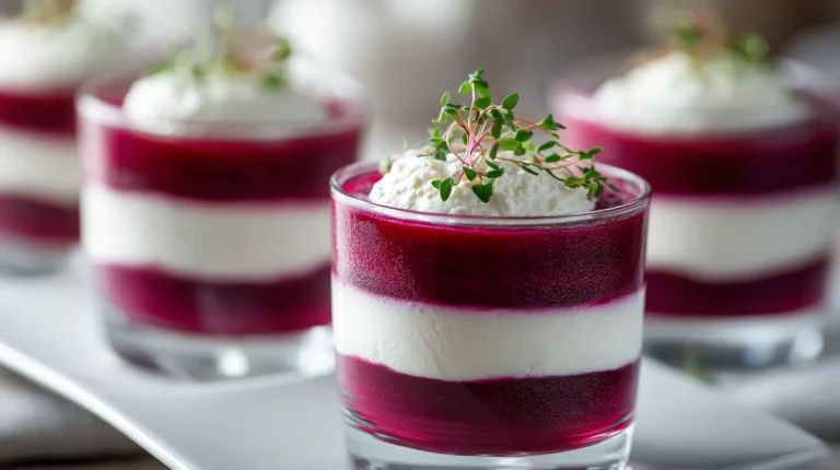 Recette de verrines de betterave au fromage frais