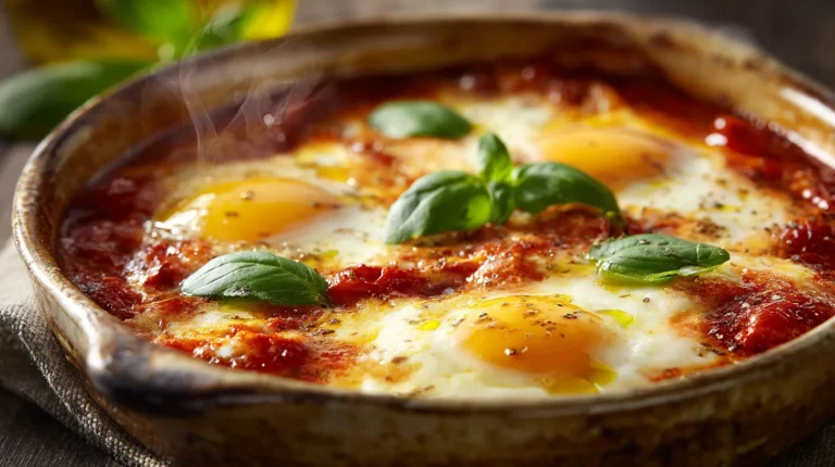 Recette facile et rapide : gratin d’œufs à la tomate