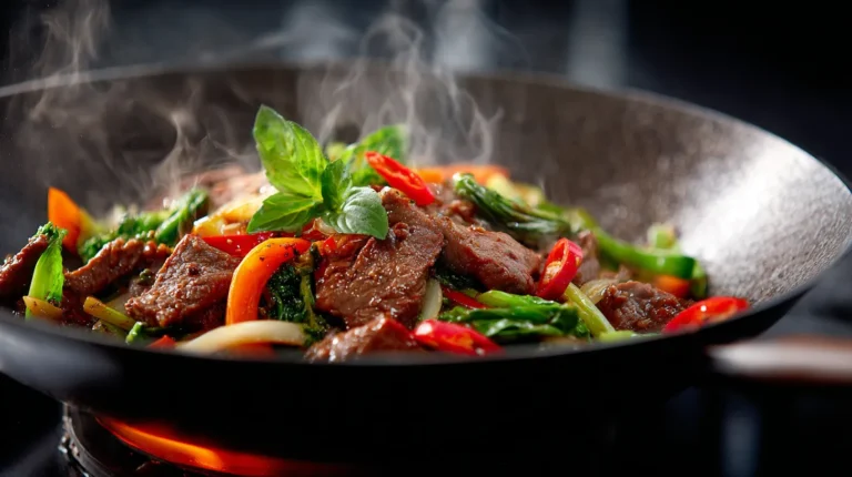 Sauté de boeuf thaï au wok : une recette rapide, saine et savoureuse