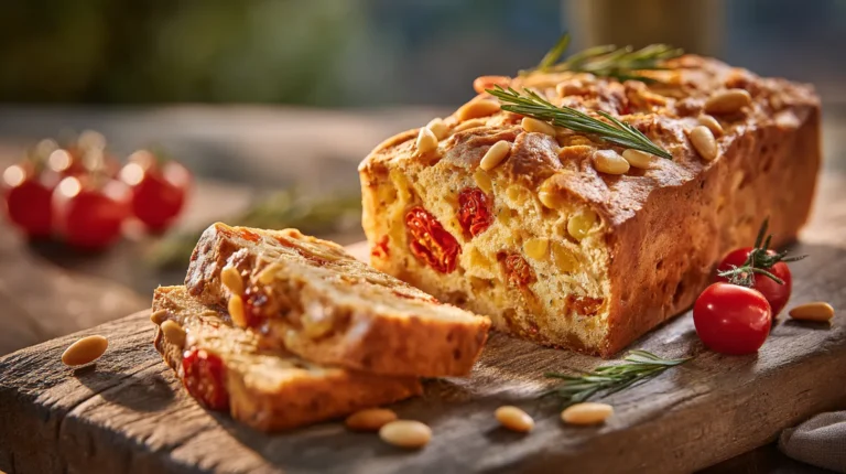 Recette facile du cake tomates et pignons