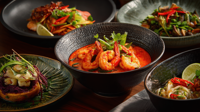 Recettes crevettes thaï : curry, wok, tartare