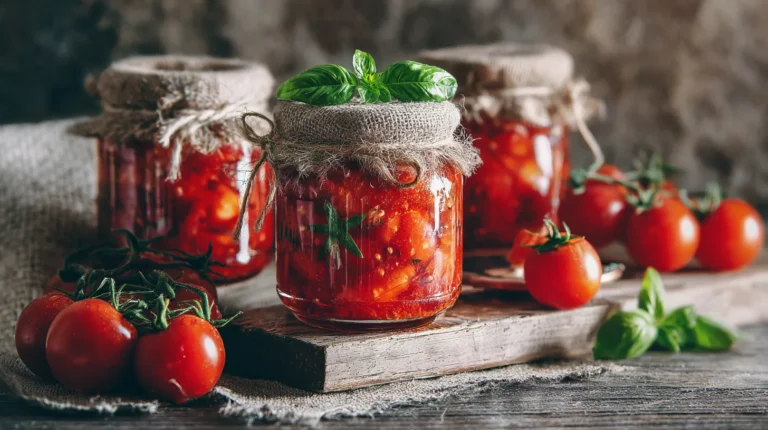 Tomates sans stérilisation : conserves maison savoureuses