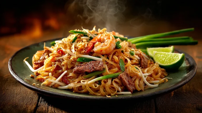 Recette pad thaï au bœuf : nouilles sautées thaï faciles, comme au restaurant