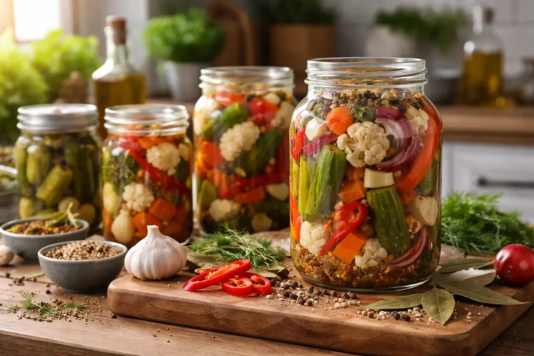 Recette des légumes marinés aux épices