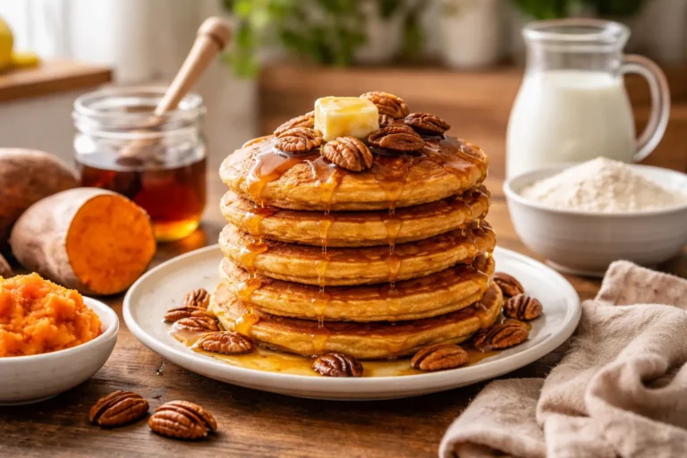 Recette de pancakes à la patate douce