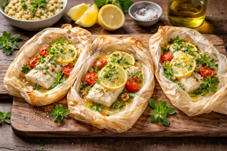 Recette de papillotes de cabillaud origan et citron
