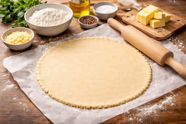Recette de base : Pâte brisée salée