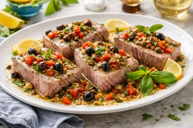 Recette saine d’été : Pavés de thon à la provençale