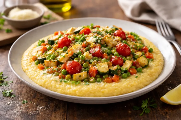 Polenta aux petits légumes