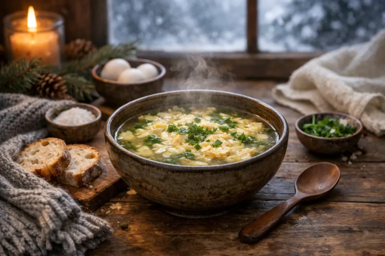 Recette rapide pour l’hiver : Potage aux œufs