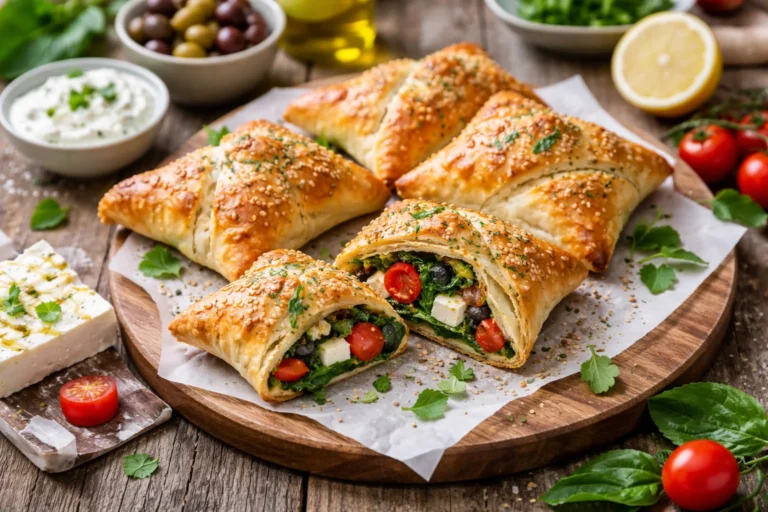 Recette originale : Feuilletés de légumes à la grecque