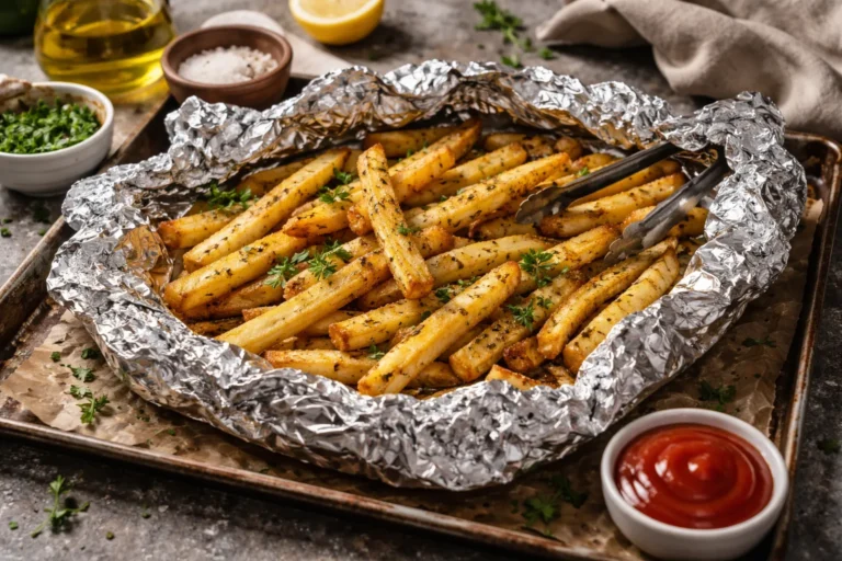 Recette de frites sans friteuse : Frites en papillotes