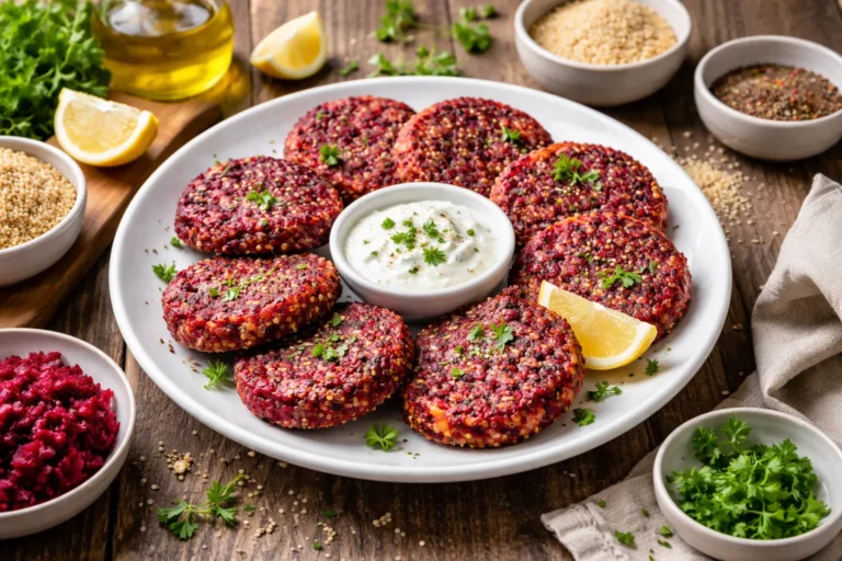 Recette des galettes de quinoa et betteraves