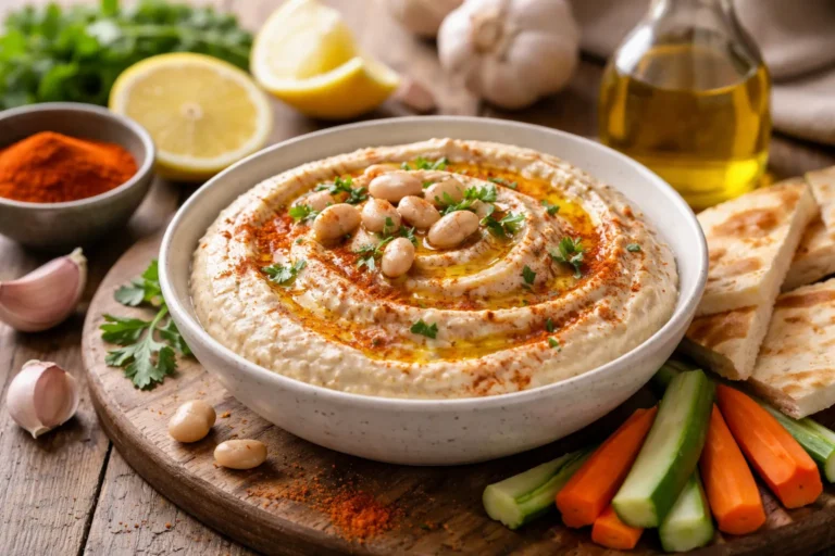 Recette de Houmous de haricots blancs au paprika