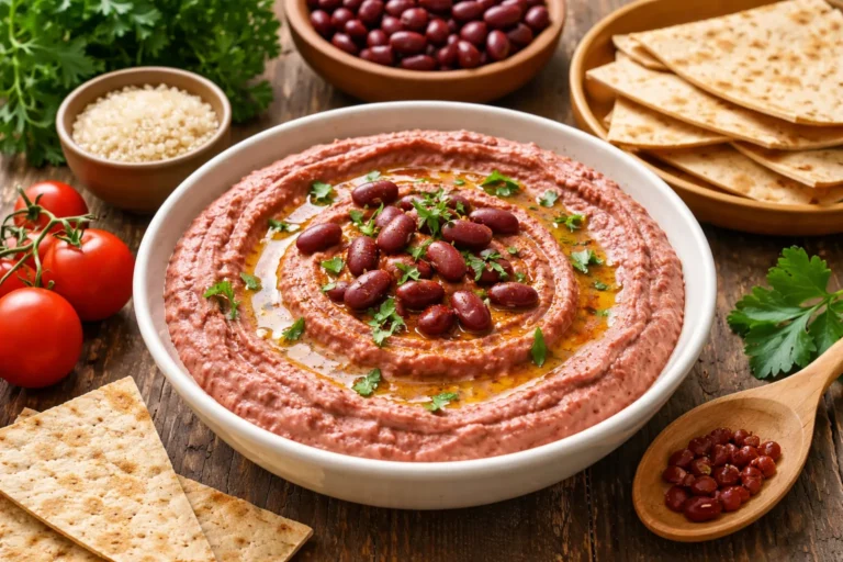 Recette express du Houmous de haricots rouges