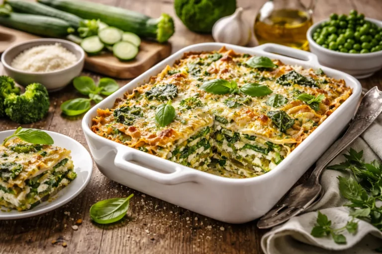Lasagnes aux légumes verts