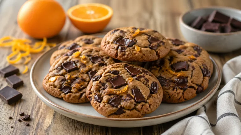Recette de cookies au chocolat noir et à l’orange