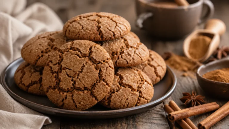 Recette facile pour de délicieux biscuits maison : Craquelés aux épices
