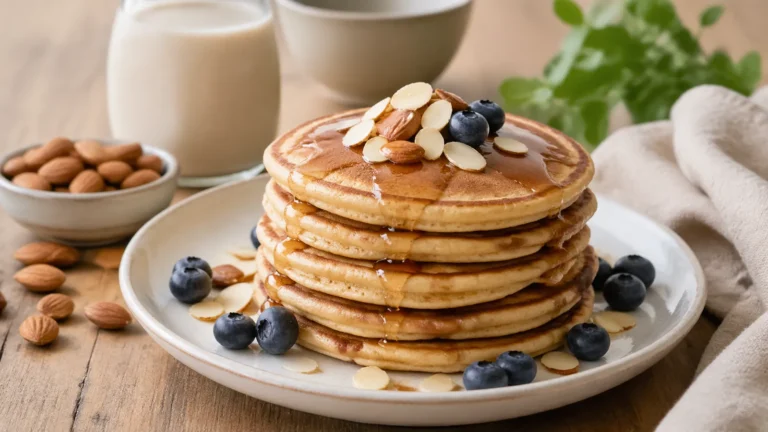Recette de pancakes végans aux amandes
