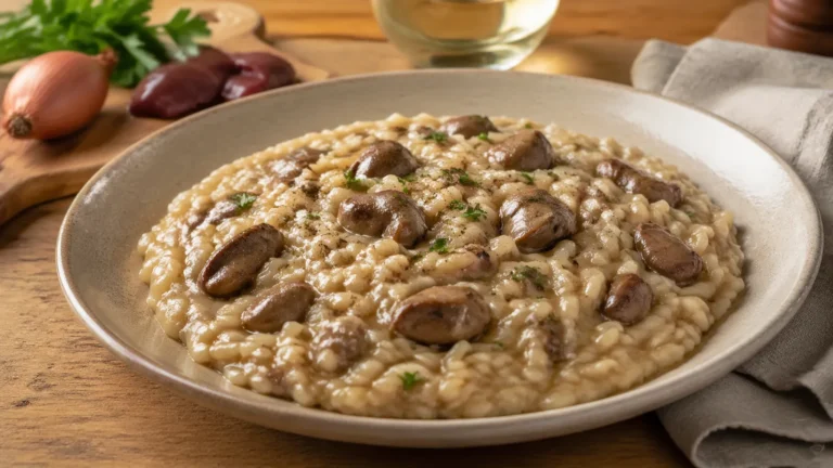 Recette facile de risotto aux foies de volaille