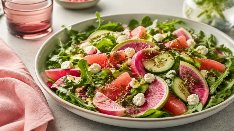 Salade fraîcheur rose et verte