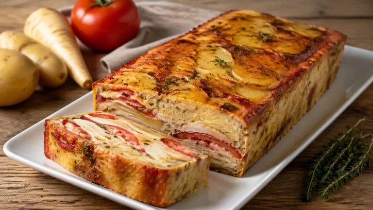 Recette de terrine de pommes de terre, panais et tomate