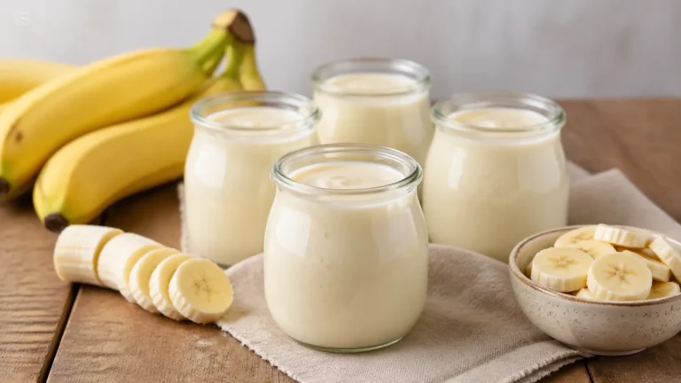 Recette de Yaourts à la banane (sans yaourtière)