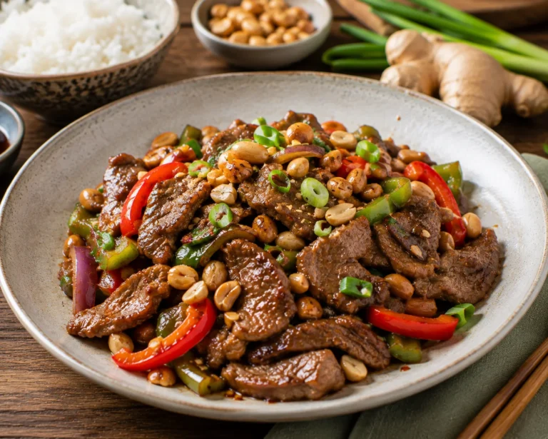 Recette de bœuf sauté aux cacahuètes