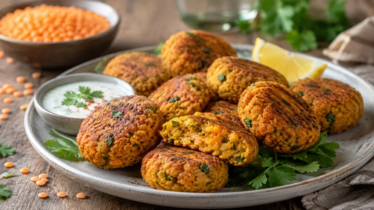 Recette végétarienne : Boulettes de lentilles corail