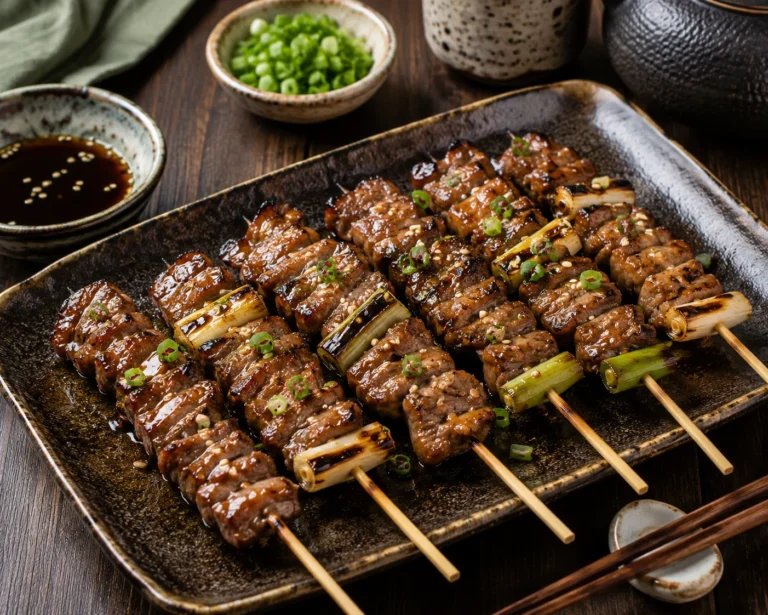 Recette facile pour le barbecue : Brochettes de bœuf japonaises