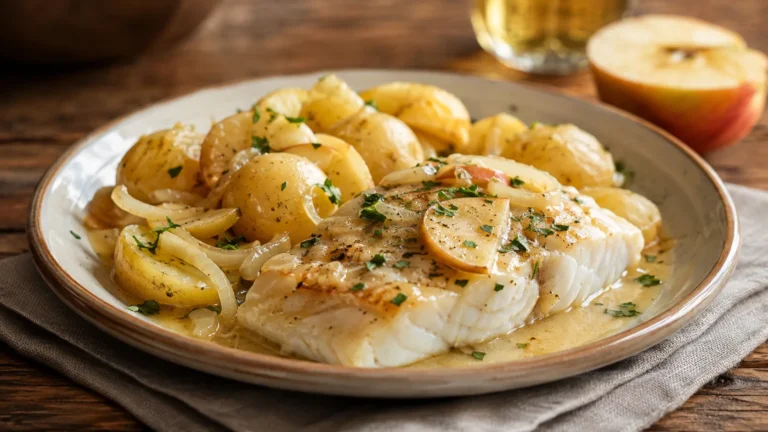 Recette facile pour le soir : Cabillaud au cidre