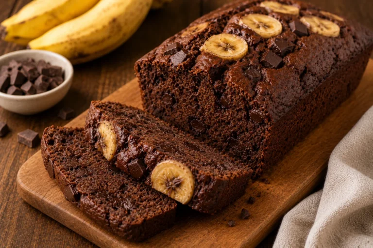 Recette facile végane : cake chocolat-banane