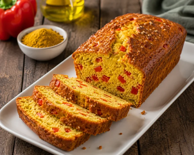 Recette facile du cake poivron-curry