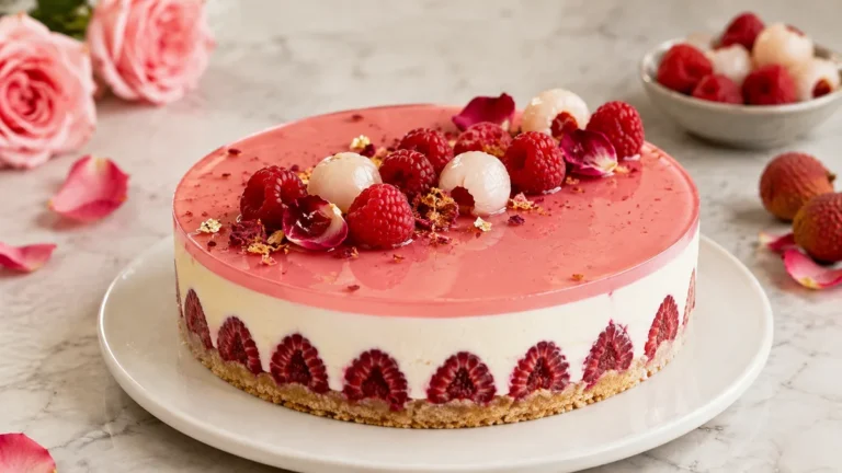 Recette de dessert léger : le cheesecake Ispahan