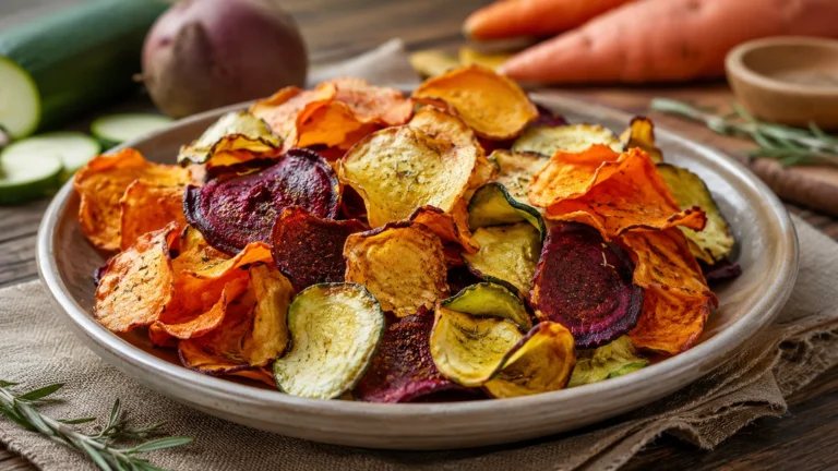 Recette healthy des chips de légumes