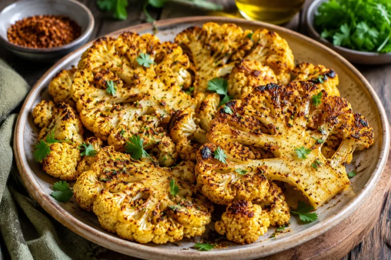 Recette du chou-fleur grillé aux épices