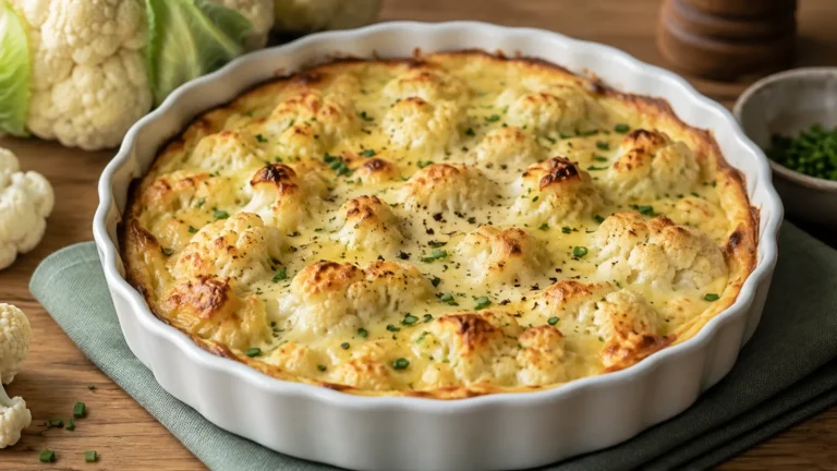 Recette rapide pour le soir : Clafoutis de chou-fleur