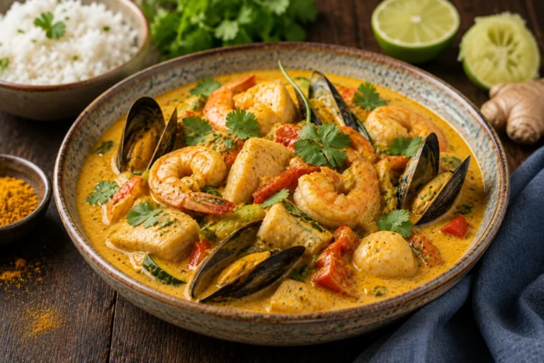 Recette de curry de la mer