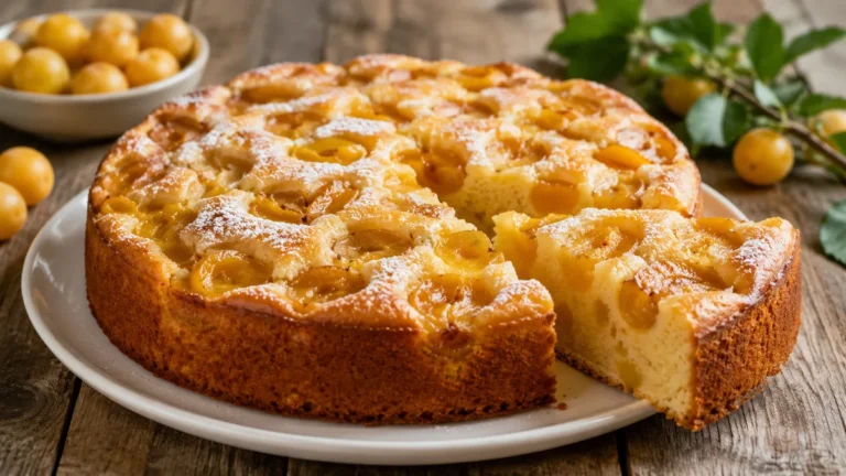 Recette de gâteau moelleux aux mirabelles