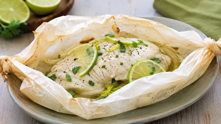 Recette facile et rapide : Papillotes de colin au citron vert