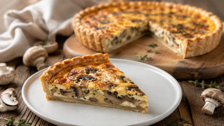 Recette facile : Quiche aux champignons