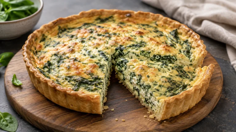 Recette saine et délicieuse : Quiche aux épinards et à la ricotta