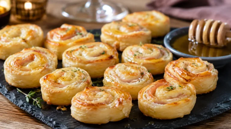 Recette originale pour un apéro gourmand : roulés au Munster et au miel
