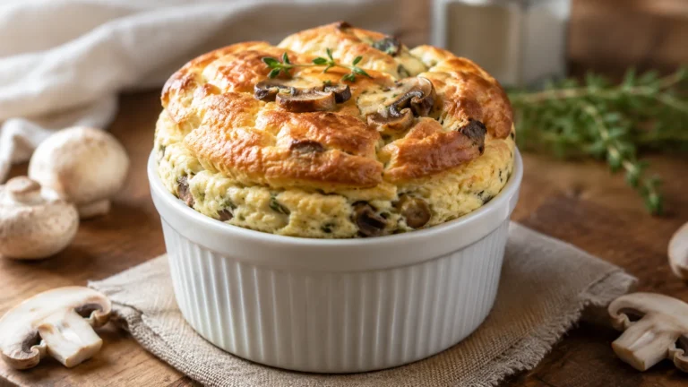 Recette facile : Soufflé aux champignons