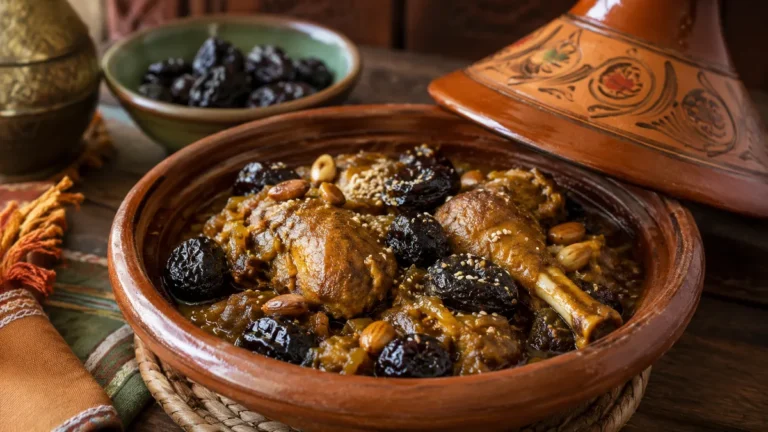 Recette parfumée pour un plat ensoleillé : Tajine de lapin aux pruneaux