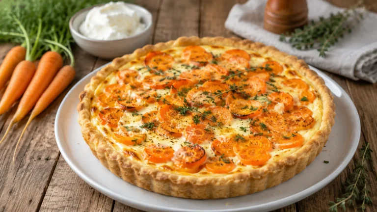 Recette de tarte aux carottes et au mascarpone
