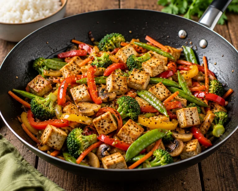 Recette végétarienne : Tofu et légumes sautés au wok