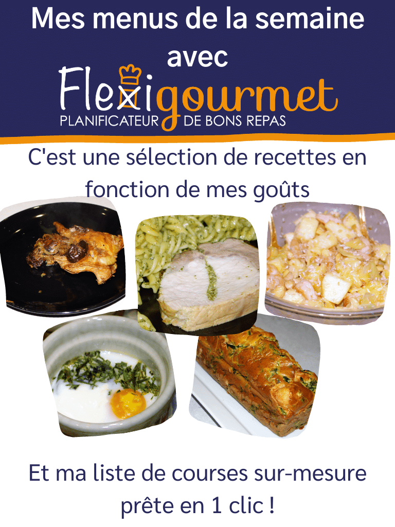 Compose ton menu de la semaine avec le planificateur de repas Flexigourmet