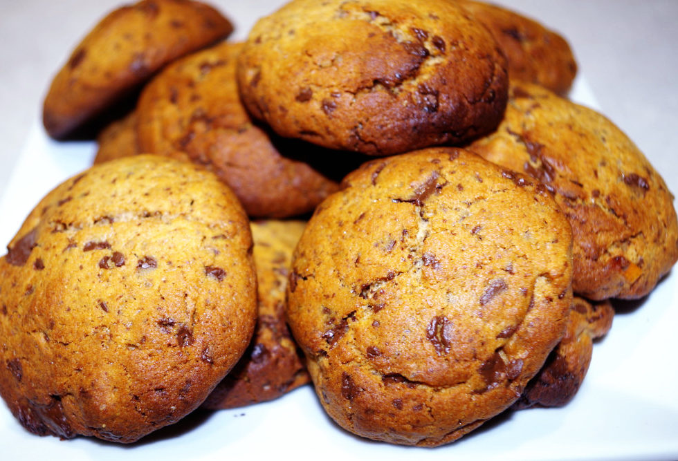 Recette de cookies au chocolat noir et à l'orange